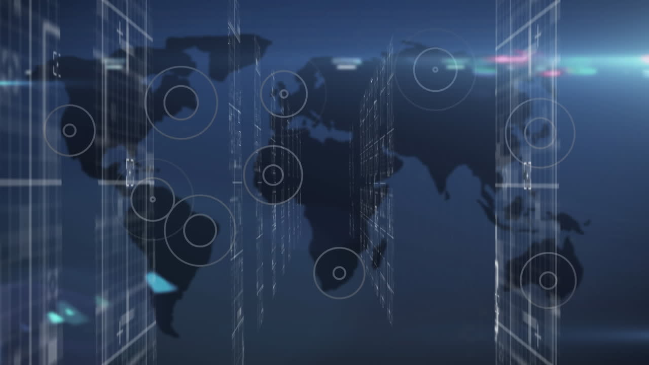 Data processing against world map