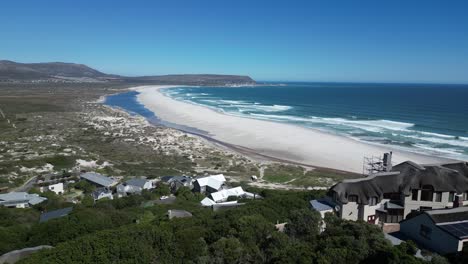 long beach in noordhoek, south africa on the atlantic coast