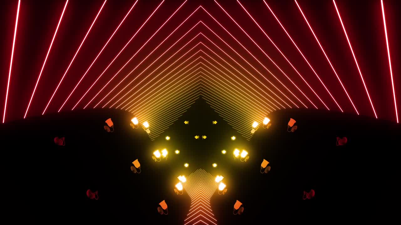 Neon Tunnel Lightshow