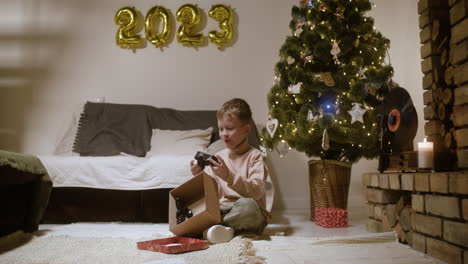 new year eve celebration in living room.