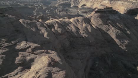 aerial view of sandstone cliffs in utah desert, united states of america