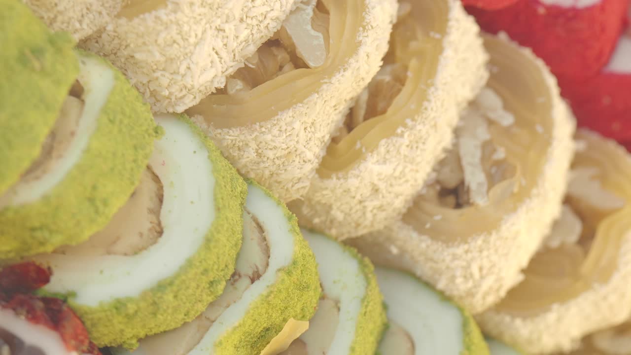 primer plano de las delicias turcas