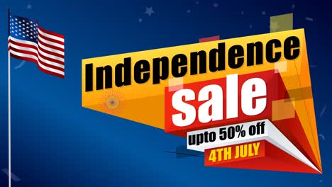 4th-July-Greetings-for-50%-Discount-at-a-Store-with-American-Flag-and-Fireworks