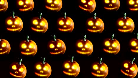 las calabazas de halloween.