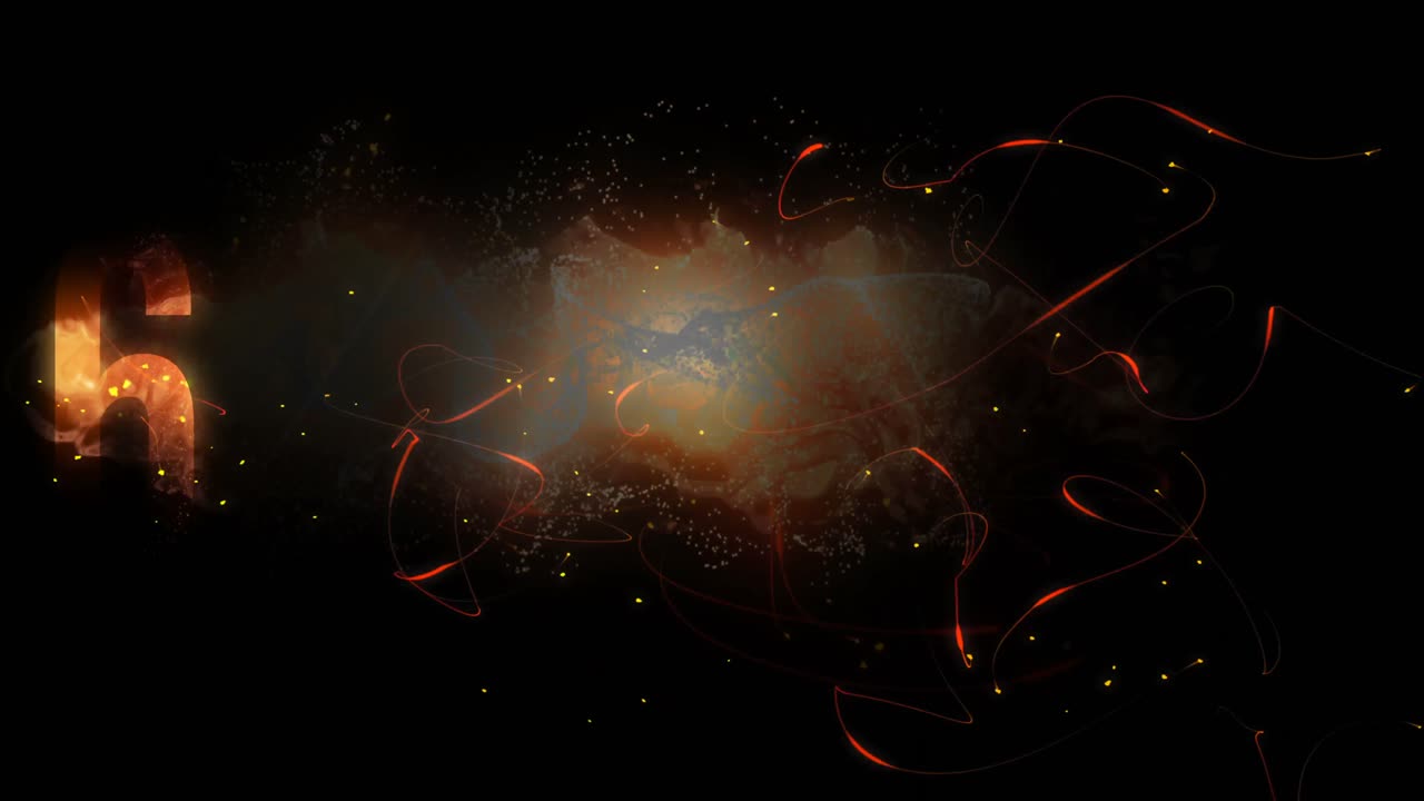 video generado digitalmente del temporizador de cuenta atrás