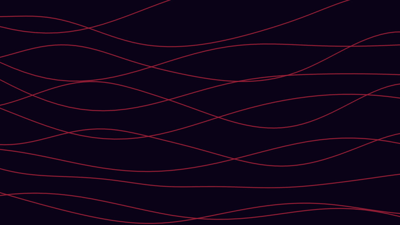 patrón de onda roja vibrante en fondo negro líneas curvas dinámicas en movimiento