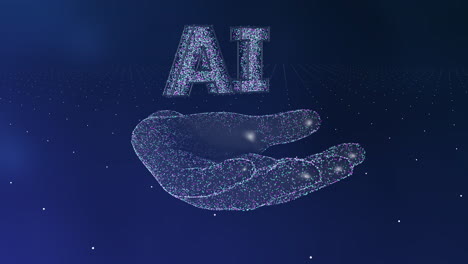 ai artificial intelligence digital technology abstract video, future technology concept visualization, big data transmission