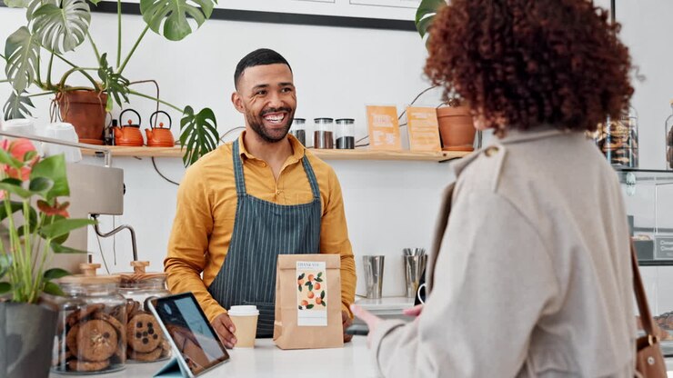 Customers at a Cafe