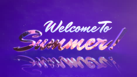 Animated-text-Welcome-to-Summer-with-mirror-effect