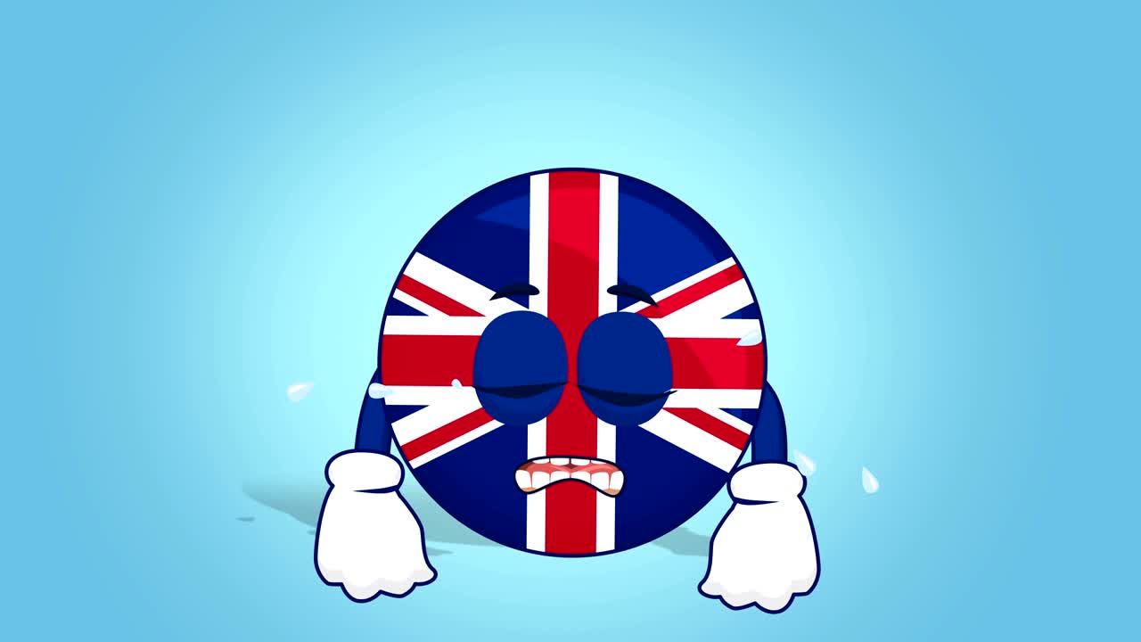 만화 영국 영국 얼굴 애니메이션 알파 매트