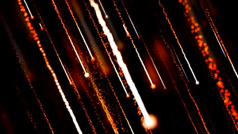 partículas de rastro de luz