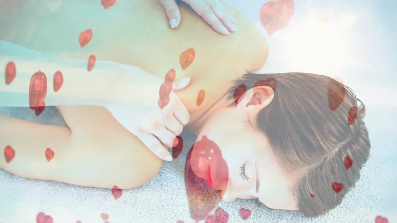 마사지를 받는 여자