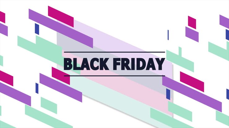 Animazione testo Black Friday e forme geometriche astratte in movimento 7