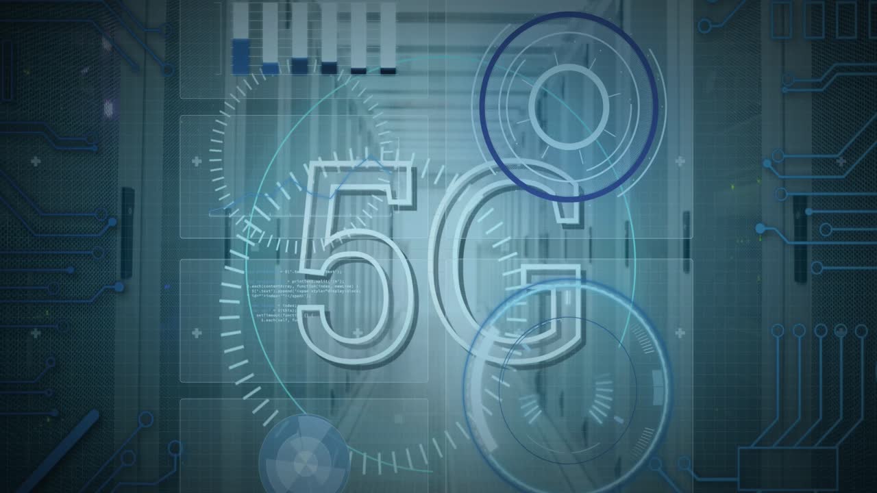 composición de iconos de candados azules con circuitos amarillos en cuadrícula sobre fondo oscuro