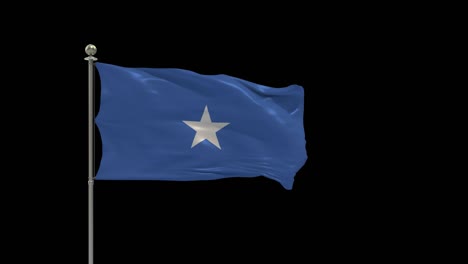 somalia various of flags waving national flag on pole, table flag