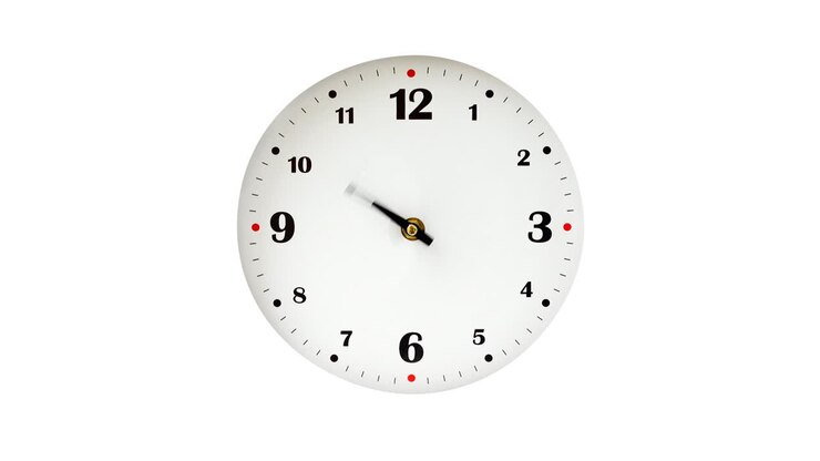 Shooting of hours. Time lapse. Shooting of the dial of hours