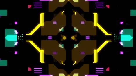 looping video background of colorful animated patterns