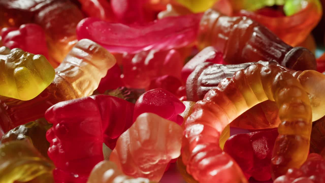 Colorful Assortment of Gummy Candies