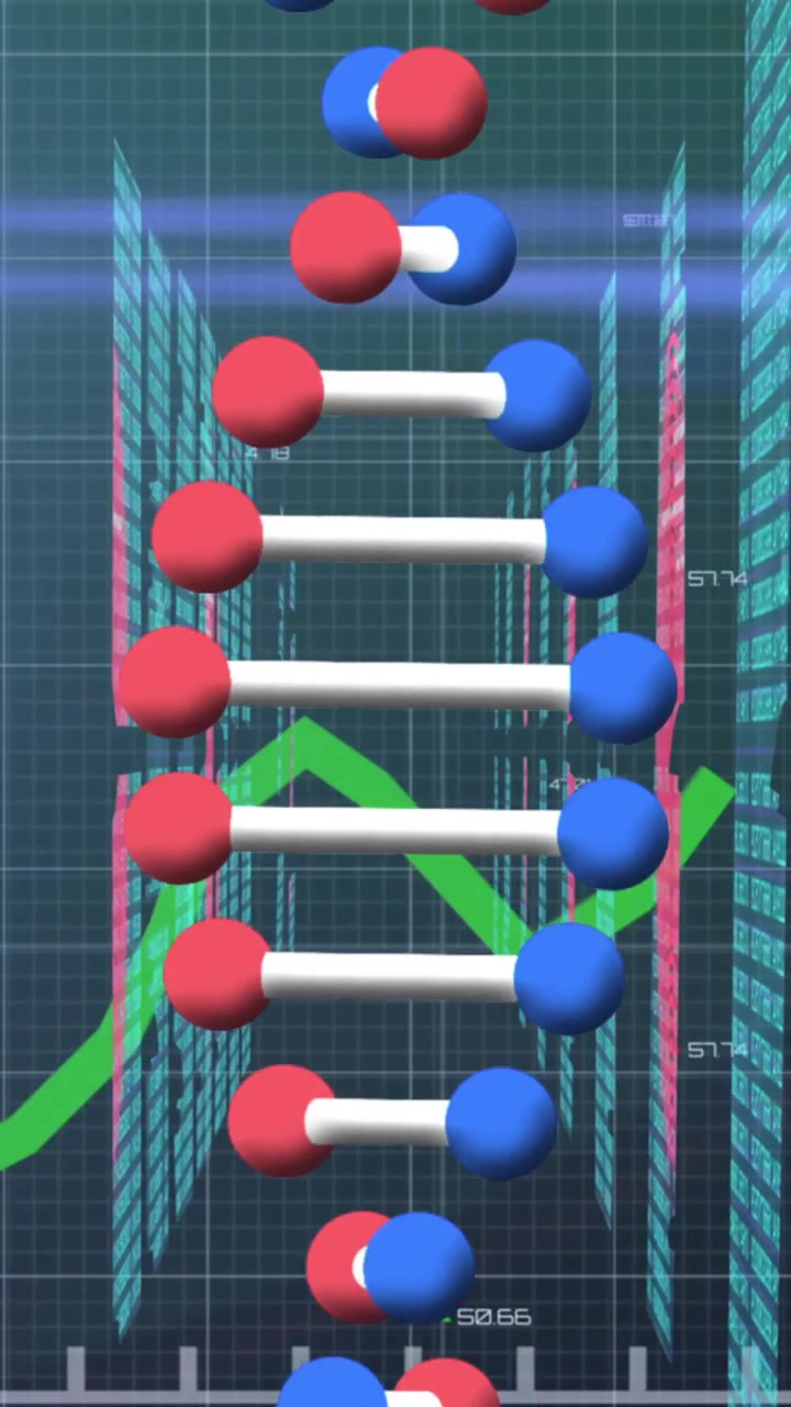 Animazione dell’elaborazione dati su filamento di DNA