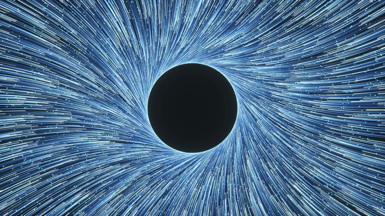 파란색 흐르는 선