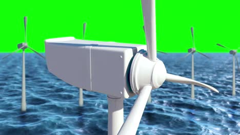 Animation-Einer-Windkraftanlage-Im-Meer