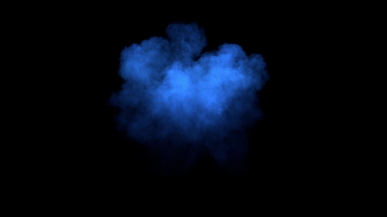 다채로운 연기가 아래에서 위로 퍼지는 것은 소량의 연기 물질을 태우는 것으로 인해 발생합니다.