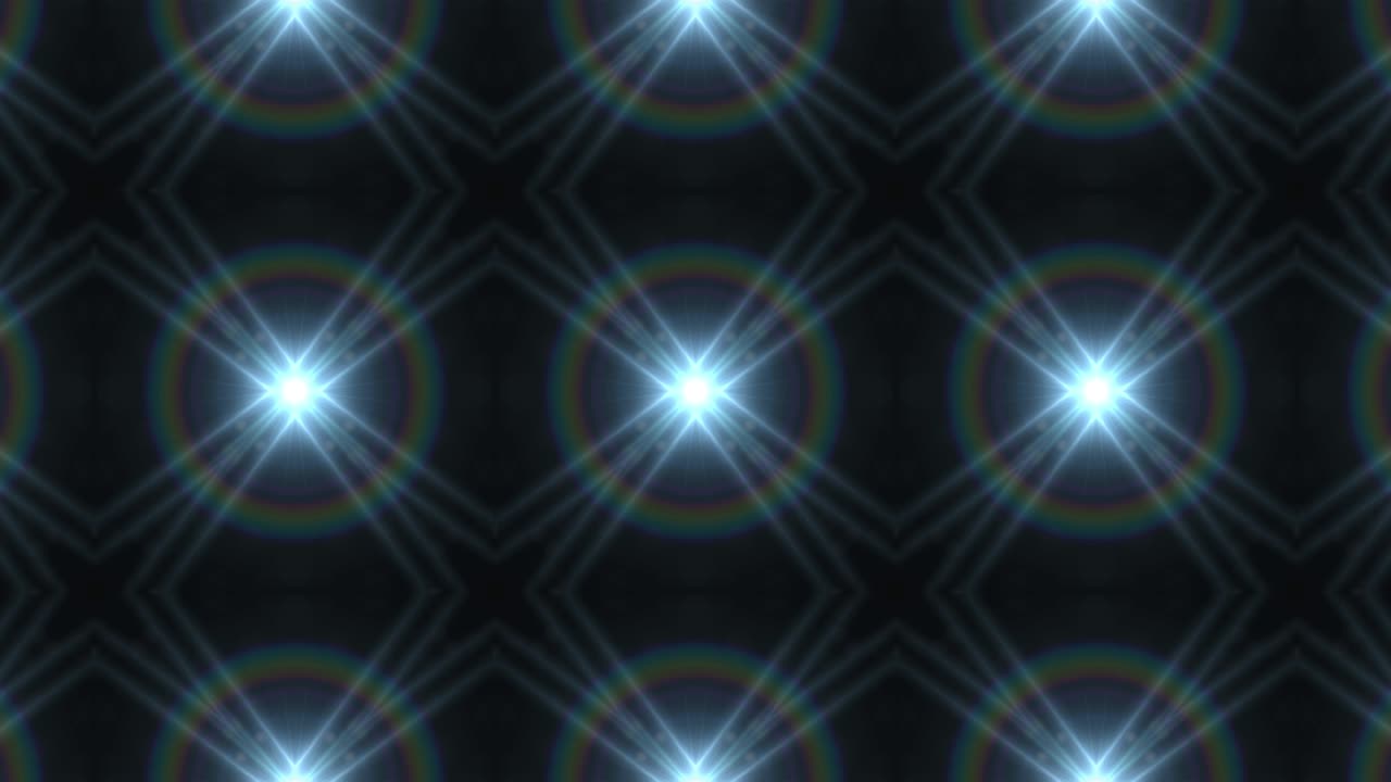 Ultra Music Festival Kaleidoscope box background Hypnotic box stage visual loop wall colorful motion background Disco spectrum light concert spot bulb Abstract box multicolored motion graphic box wall