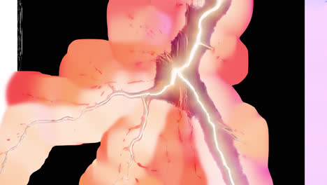 strong lightning animated overlay, transparent 4k video, alpha channel, prores 4444