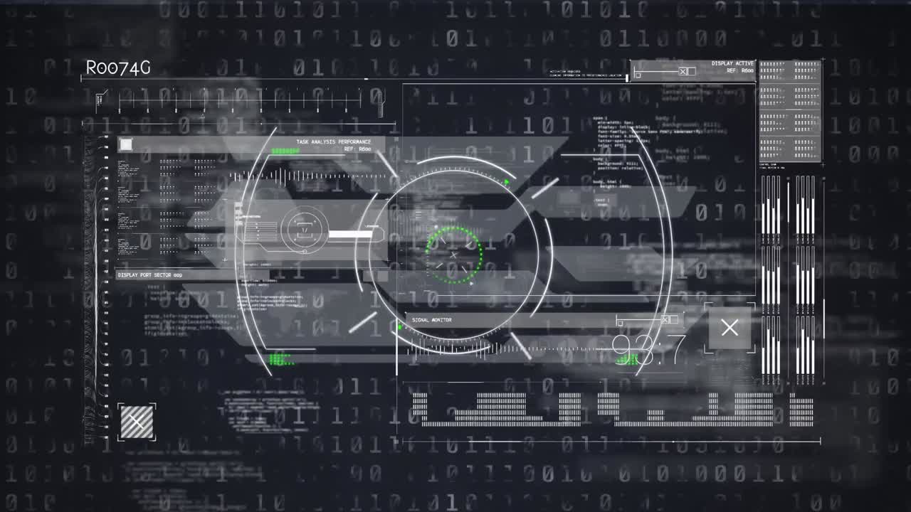 범위 스캐닝과 바이너리 코딩의 애니메이션, 데이터 처리