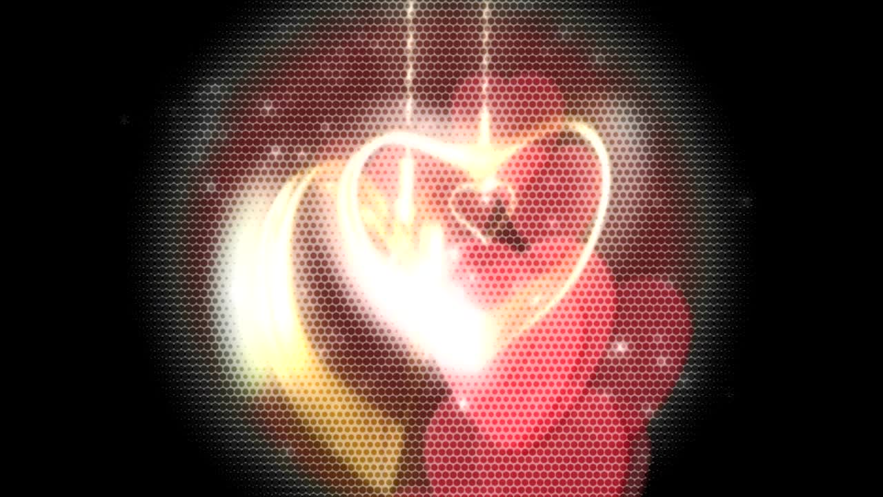 모션 매트릭스 스타일: 무작위로 생성된 입자, 불꽃, 빛, 별, 폭발, 소용돌이