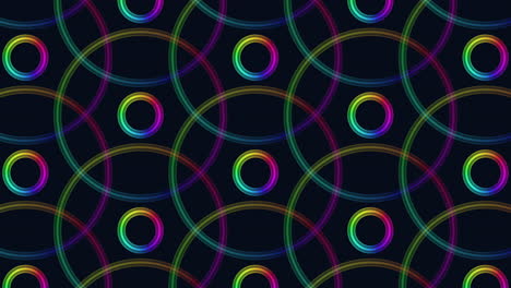 patrón en espiral dinámico y colorido sobre fondo negro