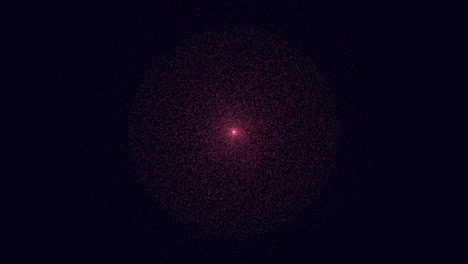 mysterious glowing purple dot illuminates dark background