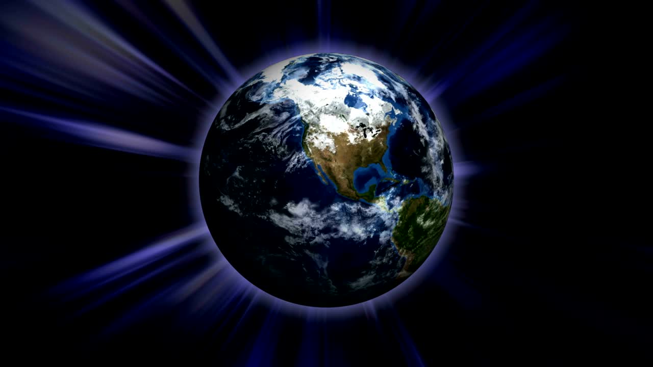 Animazione Terra, Sfondo, Concetto di rete di connessione, Loop