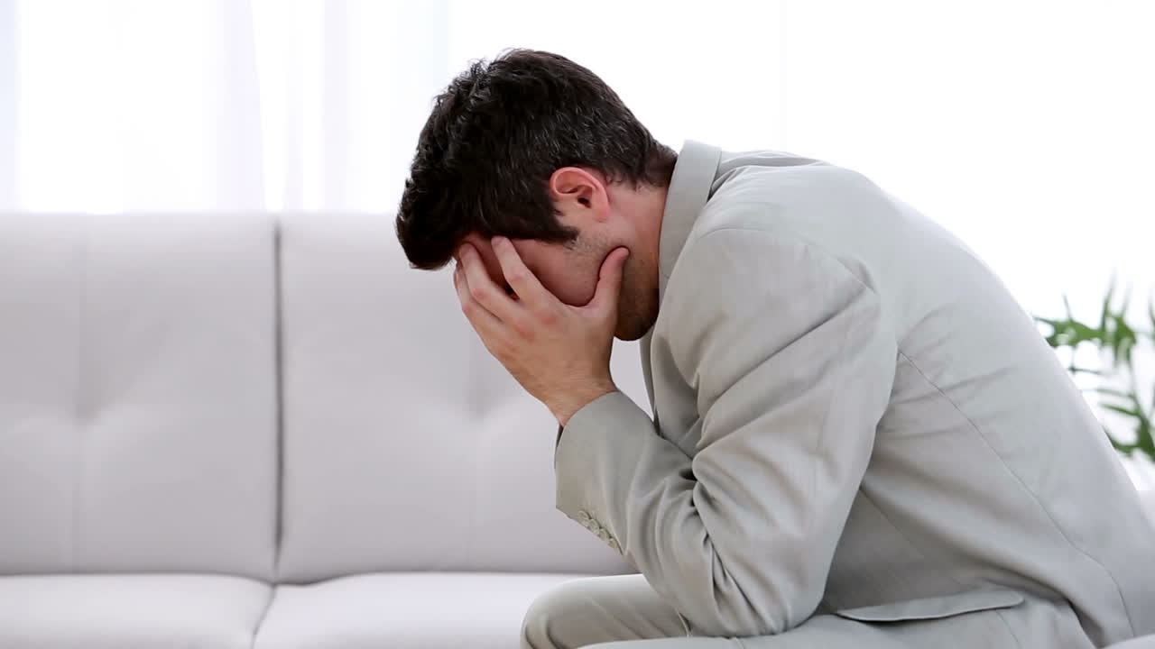 사업가는 패배의 가시를 느다.