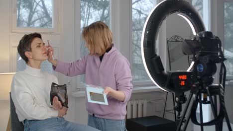 mother and daughter makeup tutorial