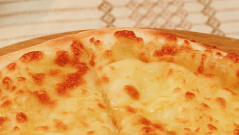 close-up of adjarian khachapuri