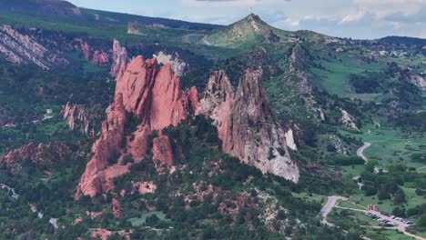 jardín de los dioses increíble formación rocosa en colorado springs