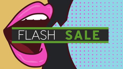 Animator-Oder-Flash-Sale-Text-über-Retro-Cartoon-Gesicht