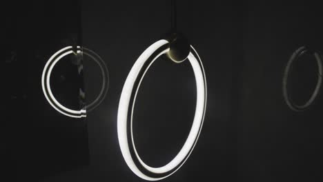 suspended circular shape lamp, jeddah, saudi arabia , static shot