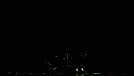 celebrando la independencia con fuegos artificiales brillantes en julio