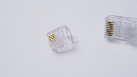 motion-above-plastic-connectors-on-clean-light-surface