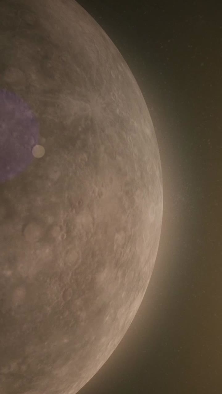 A view of the moon from space