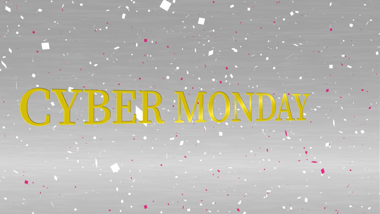 ciber lunes venta evento texto animación gráficos en movimiento