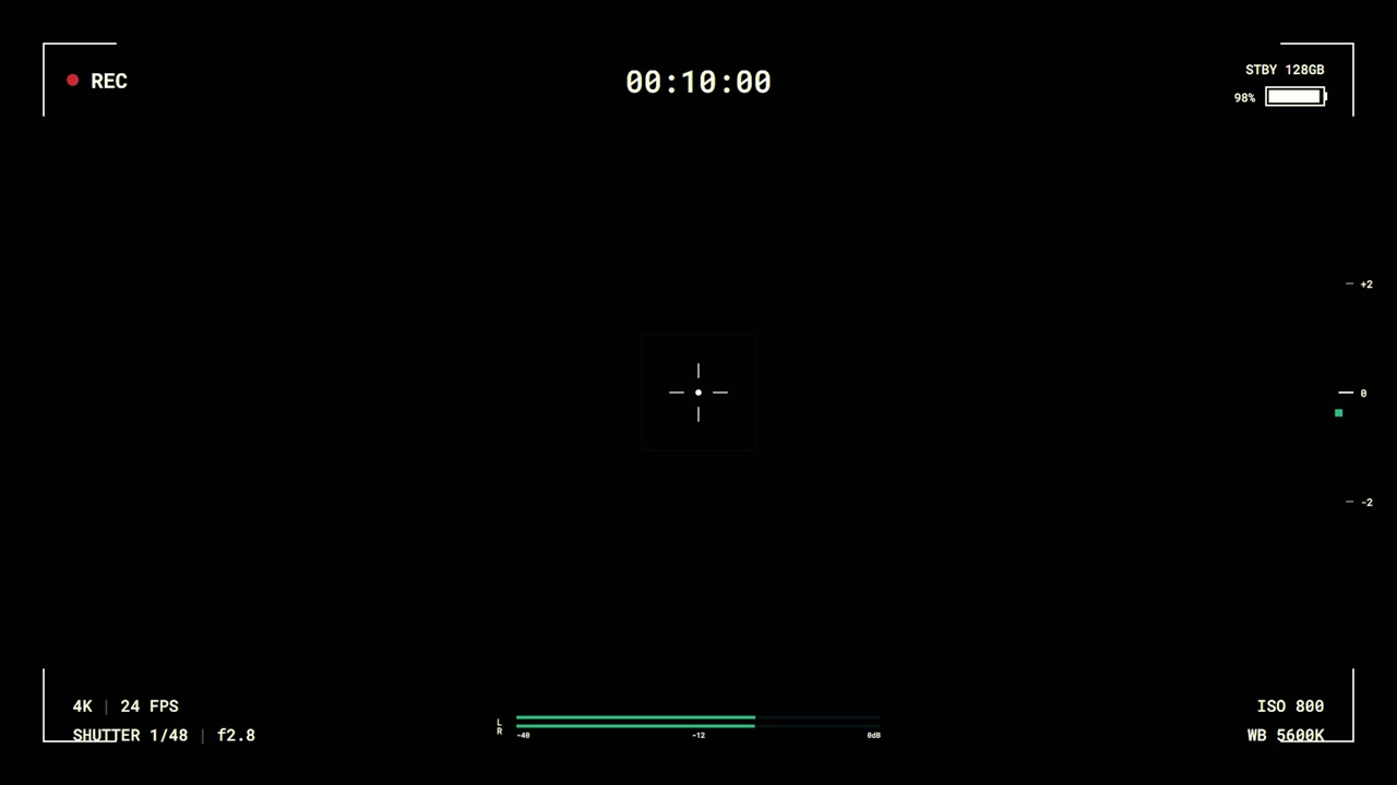 Digital Camera Recording Interface Overlay
