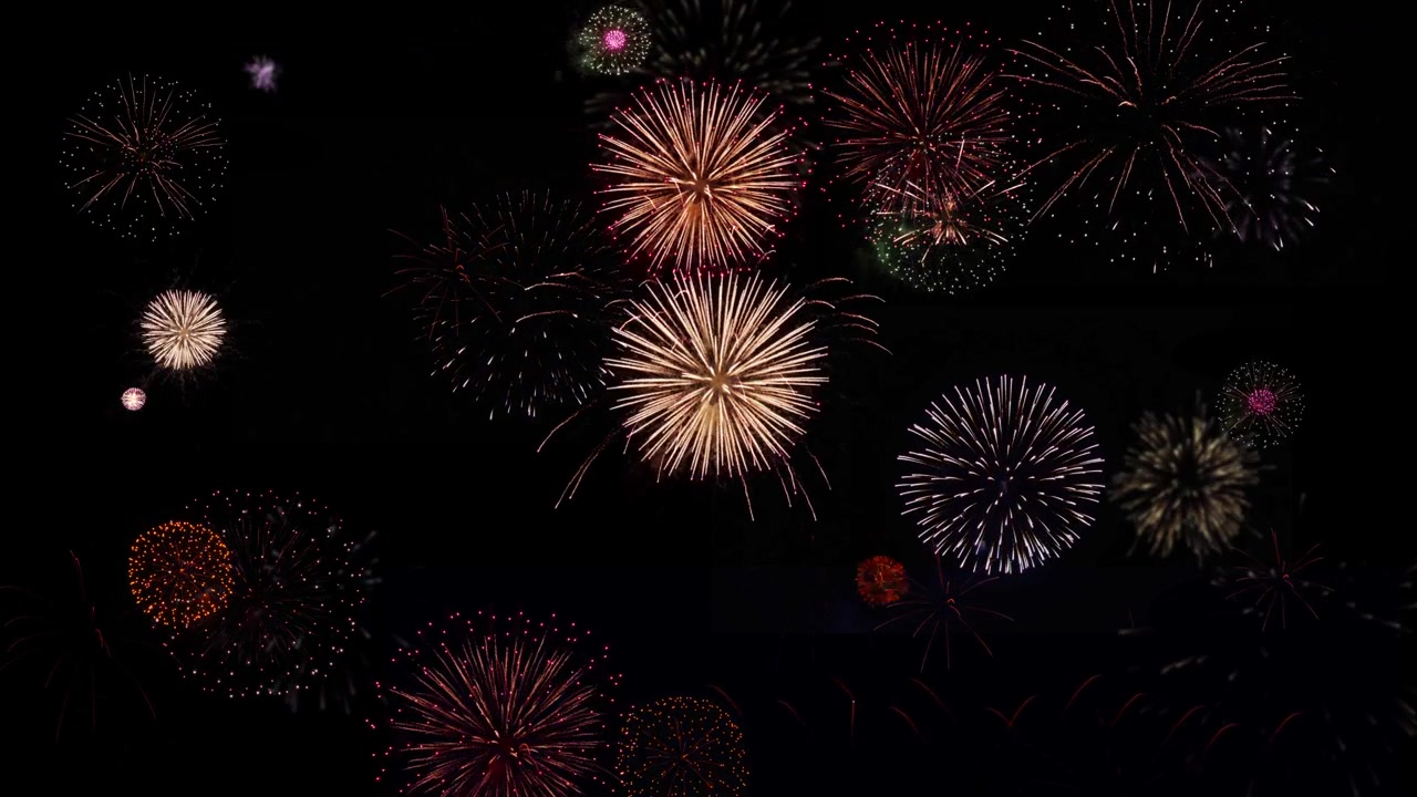 Happy new year concept fireworks exploding in the night sky celebrations events national holiday new