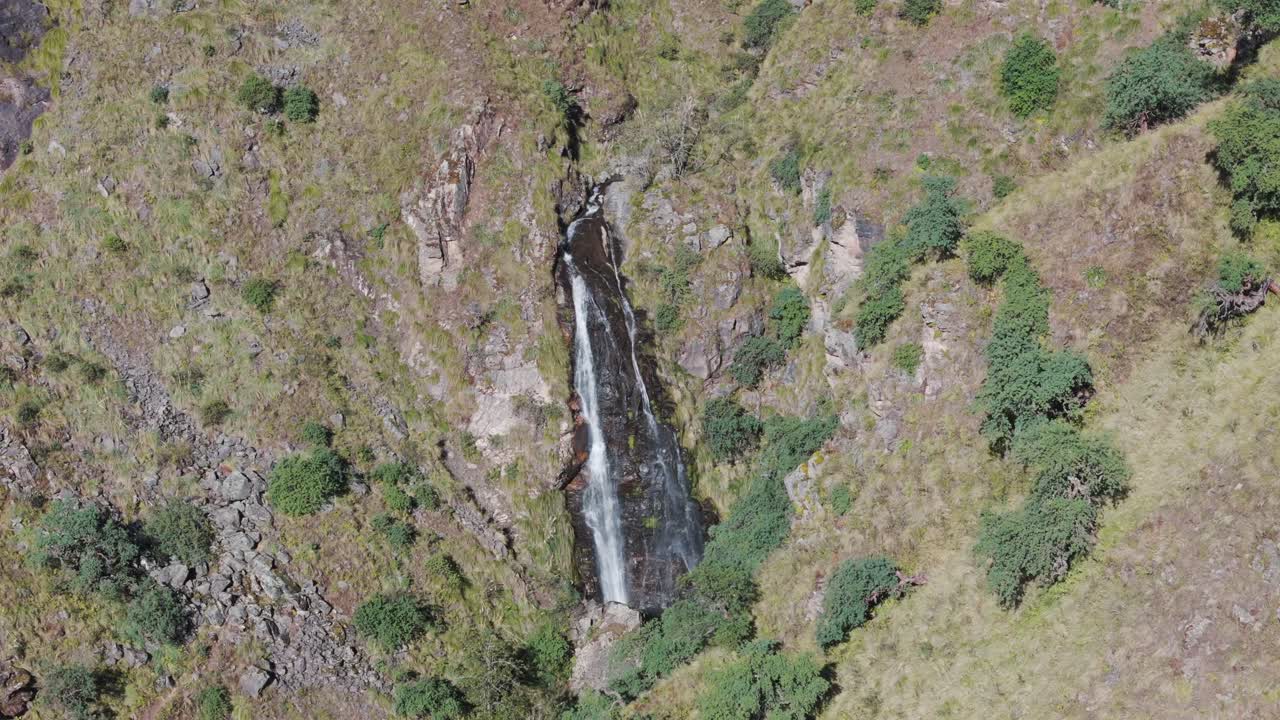 Scenic Waterfall in the Mountains