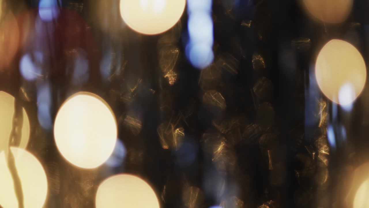 복사 공간과 함께  ⁇ 박이는 노란색 보케 스 ⁇ 의 비디오