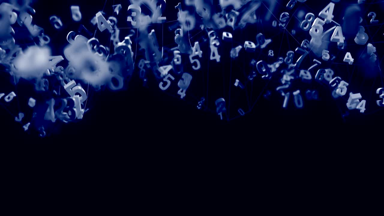 4k números aleatorios moviéndose en una malla.