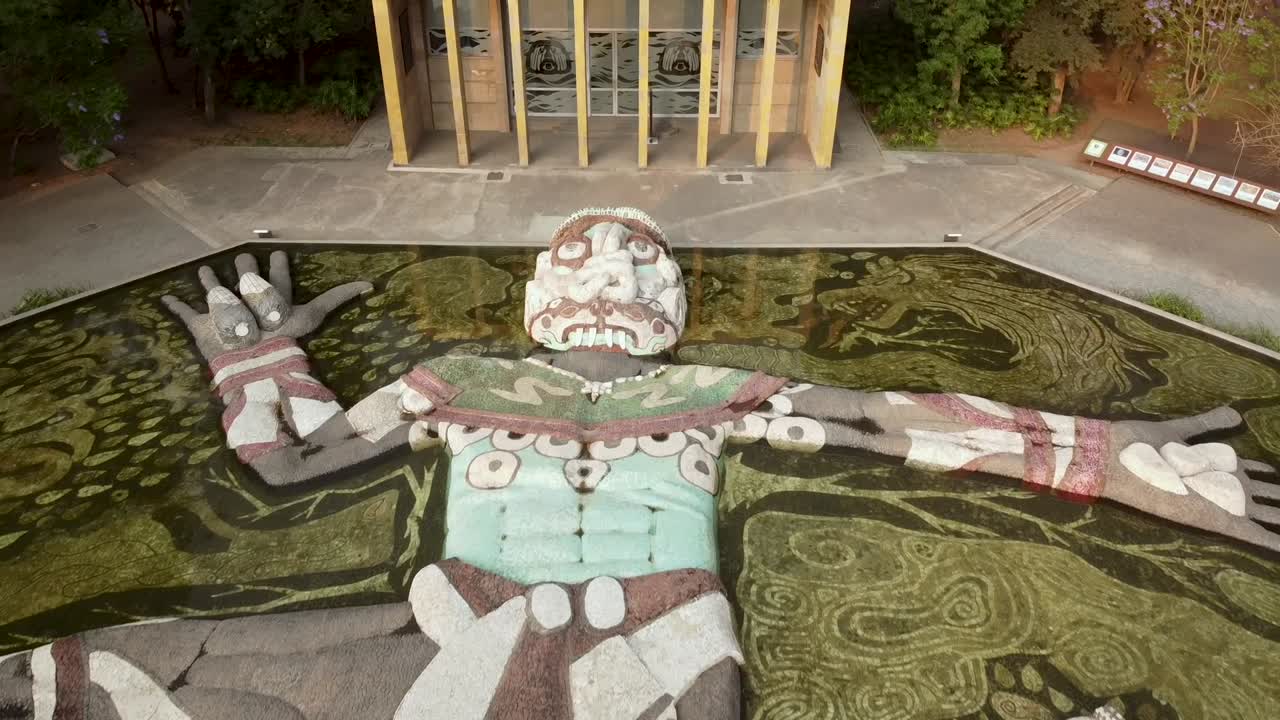 фонтан "тлалок" по проекту диего ривера, вид сверху