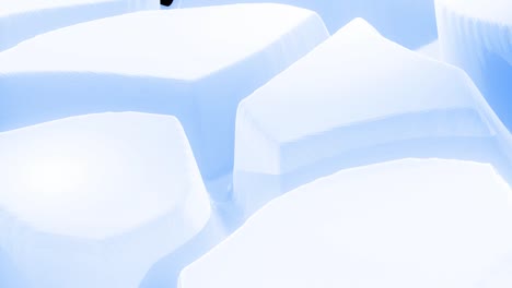estilo azul blanco creativo abstracto bajo fondo poli en 4k. patrón ondulado abstracto se mueve en la superficie en bucle. animación suave sin costuras suave. simple bg geométrico minimalista.